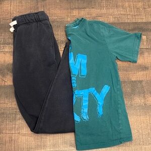 Boys size Large/ 10-12 sweatpants and t-shirt